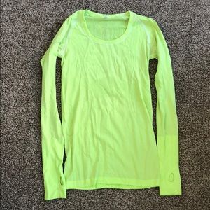 Lululemon long sleeve workout top